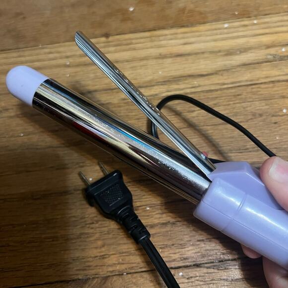 👑2/$10 Conair Curling Iron Small Ringlet Curls Silver Clip Iron Women’s - Picture 4 of 4